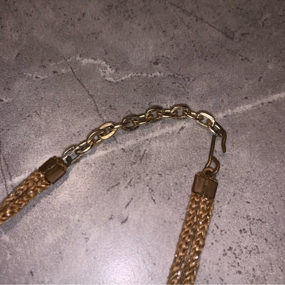 Vintage Unique Woven Vintage Handmade Choker Charm Necklace Maximalism Art Rare - Picture 8 of 12
